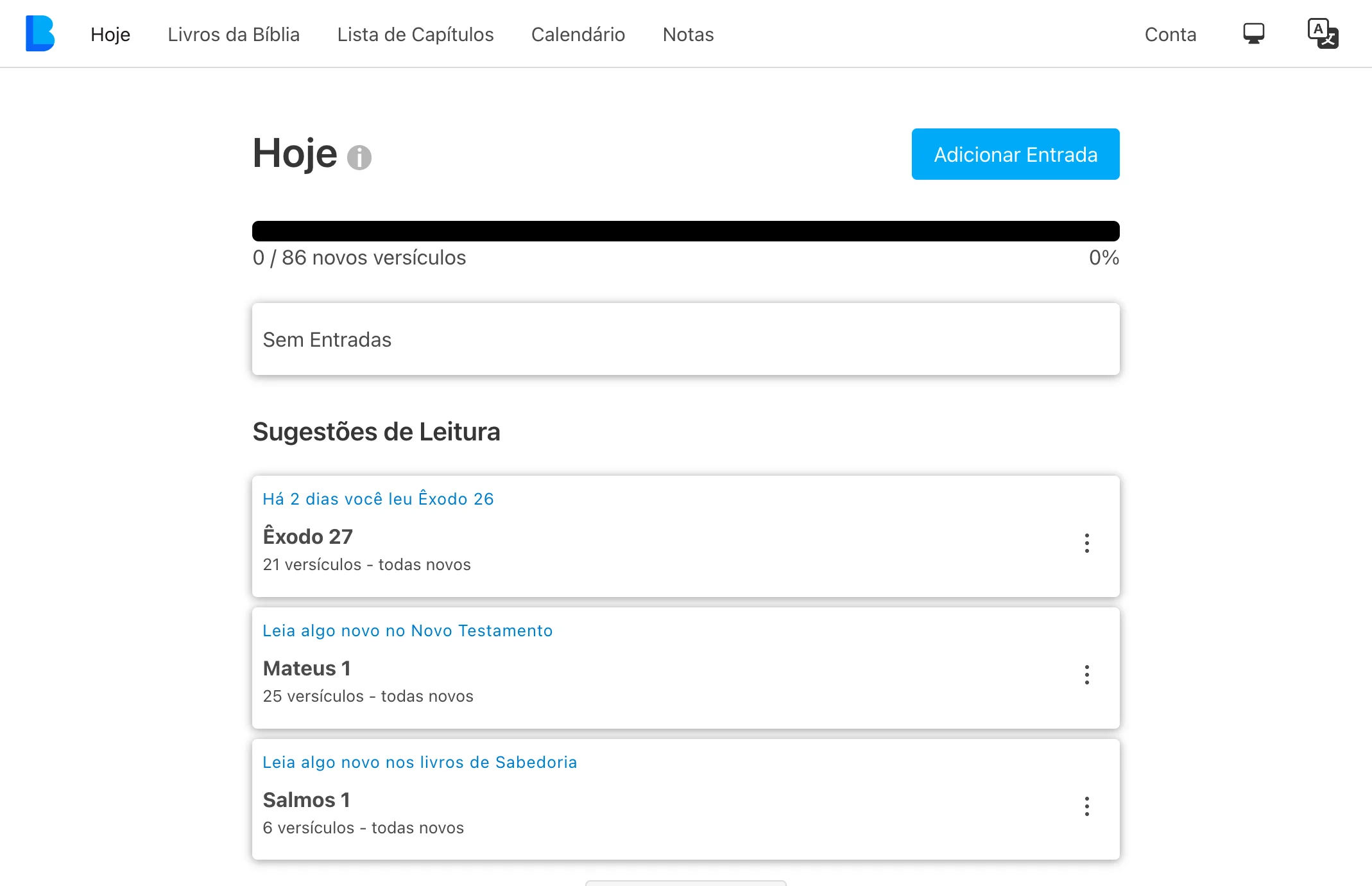 Captura de Tela do Aplicativo de Desktop Meu Registro Bíblico